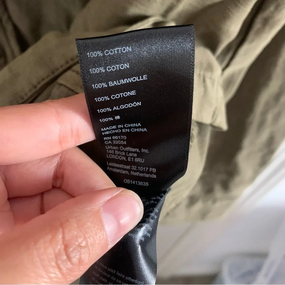 NWT Free People Not Your Brother’s Surplus Army Utility Jacket in Olive Green XS - Picture 6 of 7